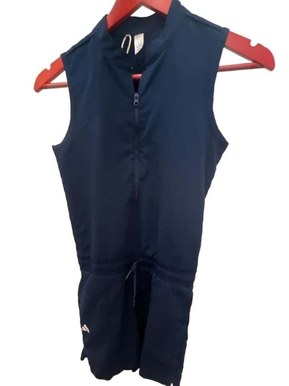 Adidas Golf Romper Size M Navy Blue Sleeveless Half Zip